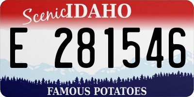ID license plate E281546