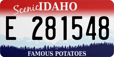 ID license plate E281548