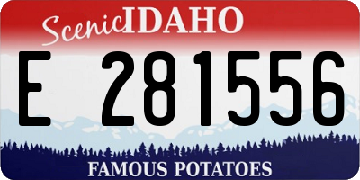 ID license plate E281556