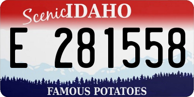 ID license plate E281558