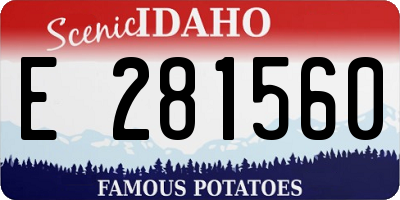 ID license plate E281560