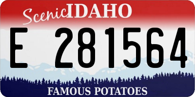 ID license plate E281564