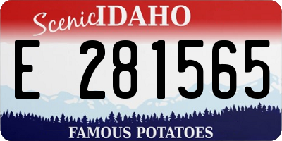 ID license plate E281565