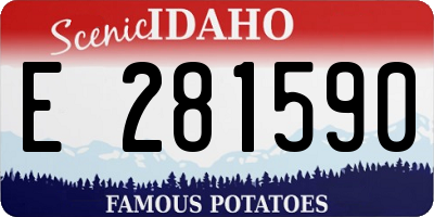 ID license plate E281590