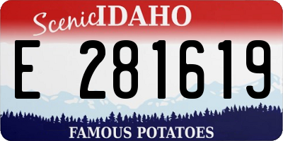 ID license plate E281619