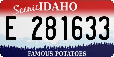 ID license plate E281633