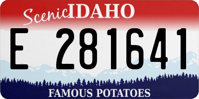 ID license plate E281641