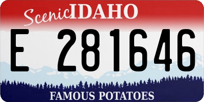 ID license plate E281646