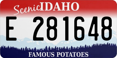 ID license plate E281648