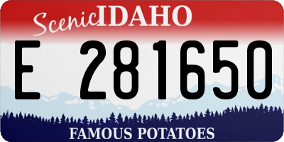 ID license plate E281650