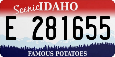 ID license plate E281655