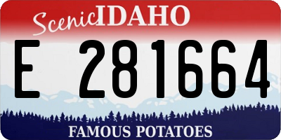 ID license plate E281664