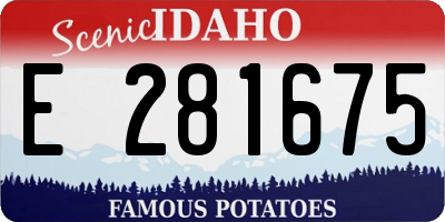 ID license plate E281675