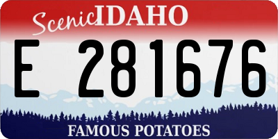 ID license plate E281676