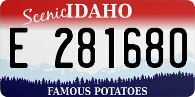 ID license plate E281680