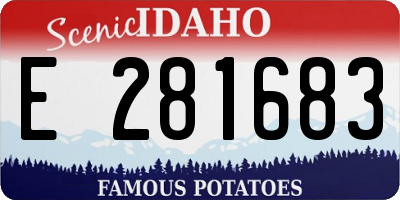 ID license plate E281683