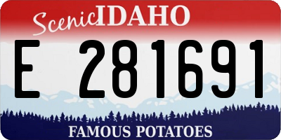 ID license plate E281691