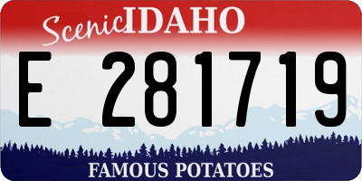 ID license plate E281719
