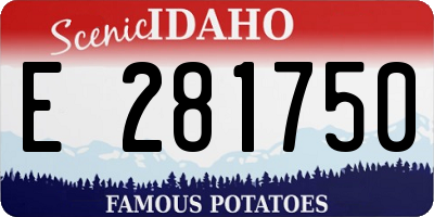ID license plate E281750
