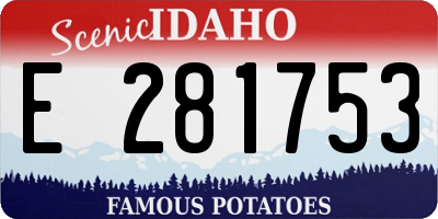 ID license plate E281753