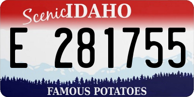 ID license plate E281755
