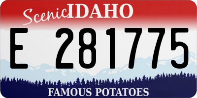 ID license plate E281775