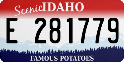 ID license plate E281779