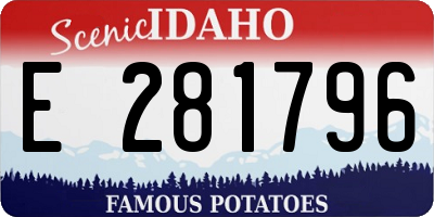 ID license plate E281796