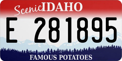 ID license plate E281895