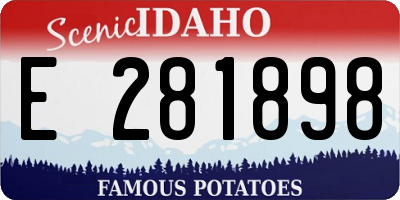 ID license plate E281898