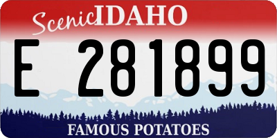 ID license plate E281899