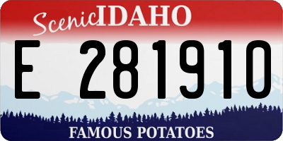 ID license plate E281910
