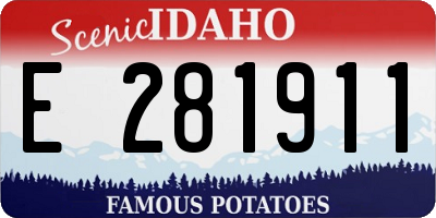 ID license plate E281911