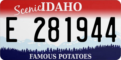 ID license plate E281944