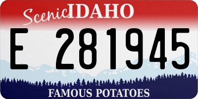 ID license plate E281945