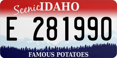ID license plate E281990