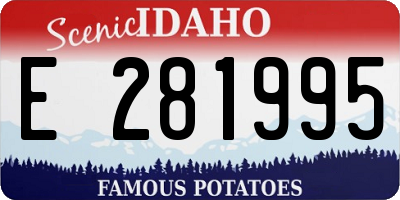 ID license plate E281995