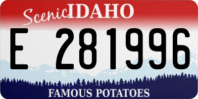 ID license plate E281996