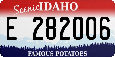 ID license plate E282006