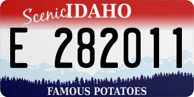 ID license plate E282011