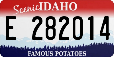 ID license plate E282014