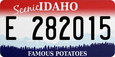 ID license plate E282015