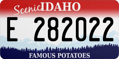 ID license plate E282022