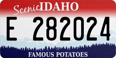 ID license plate E282024