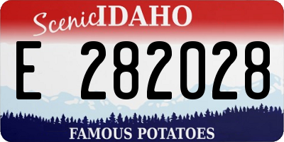 ID license plate E282028