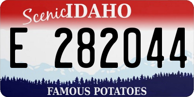 ID license plate E282044