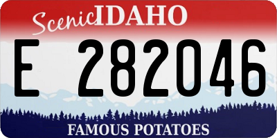 ID license plate E282046