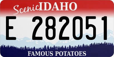 ID license plate E282051