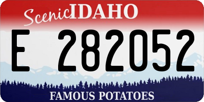 ID license plate E282052