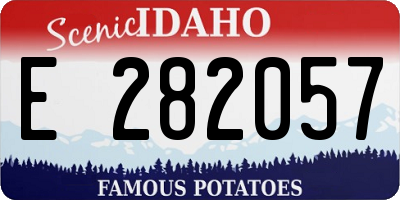 ID license plate E282057